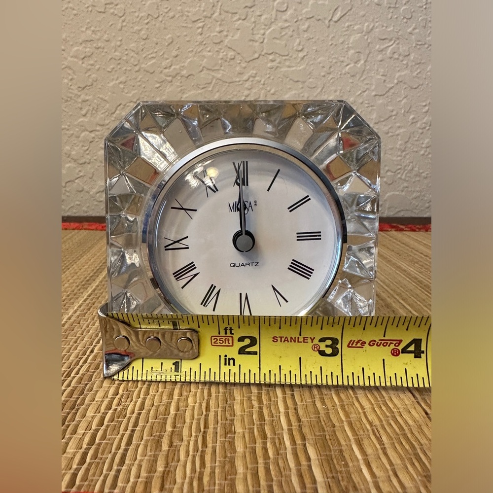 Mikasa West Germany Quartz Desk Clock Diamond Shaped - Picture 6 of 7